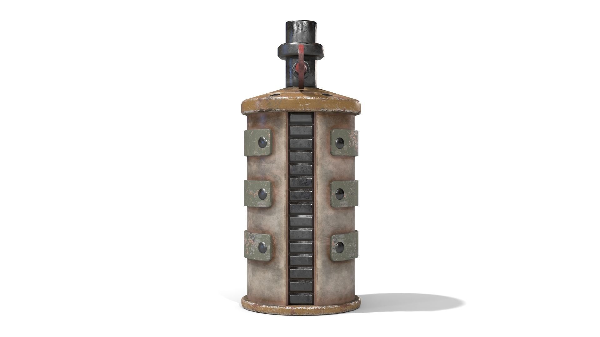 Homemade Grenade Low-poly 3D model_9