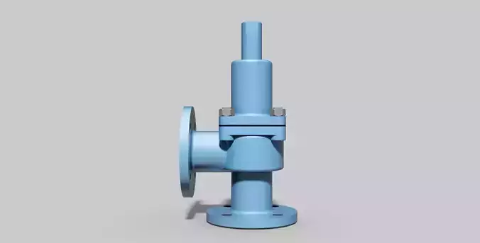 DN50 PN40 - Pressure safety valve vertical - Autodesk Inventor