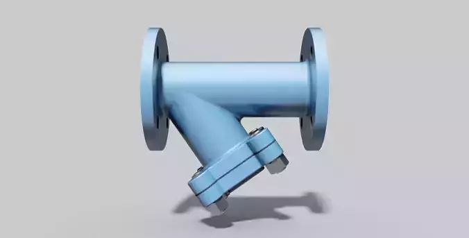 DN50 PN16 - Y-type filter-strainer - Autodesk Inventor
