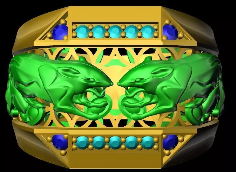 MOUSE RING 3D print model_0