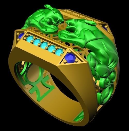 MOUSE RING 3D print model_3