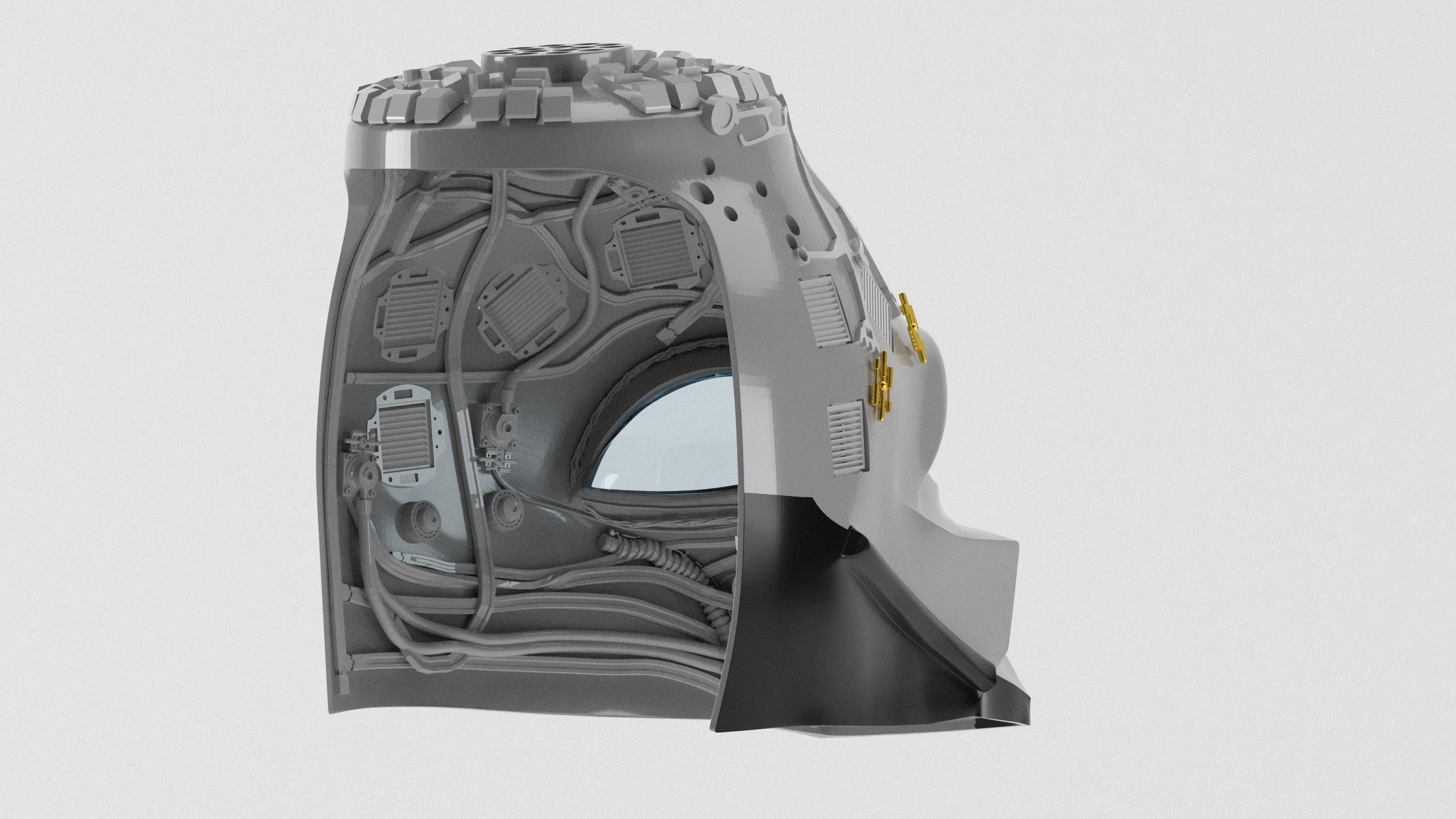 Darth Vader ep6 Helmet Reveal for 3d print 3D print model_12