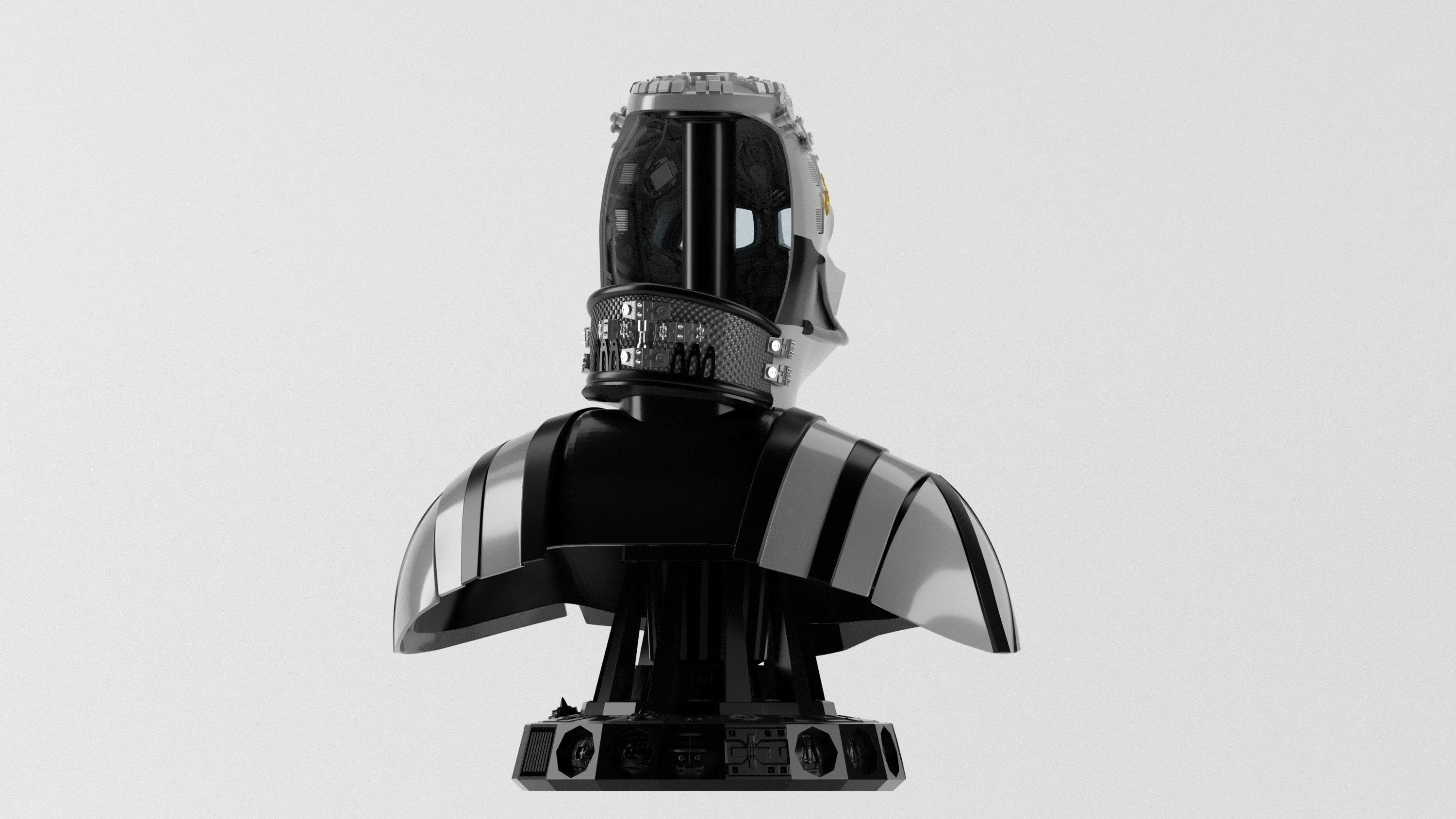 Darth Vader ep6 Helmet Reveal for 3d print 3D print model_32