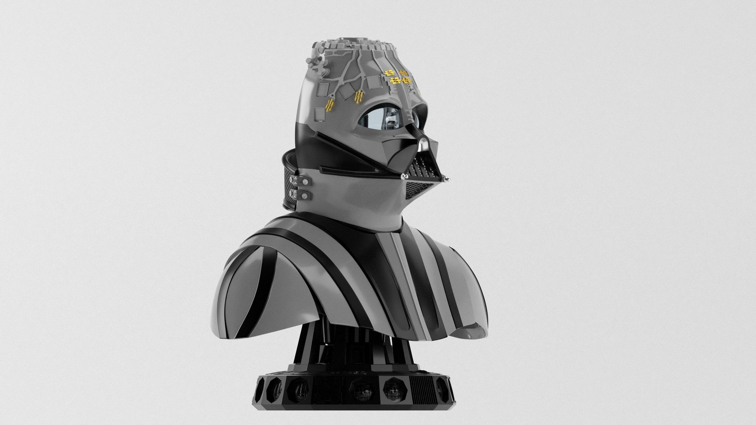 Darth Vader ep6 Helmet Reveal for 3d print 3D print model_30