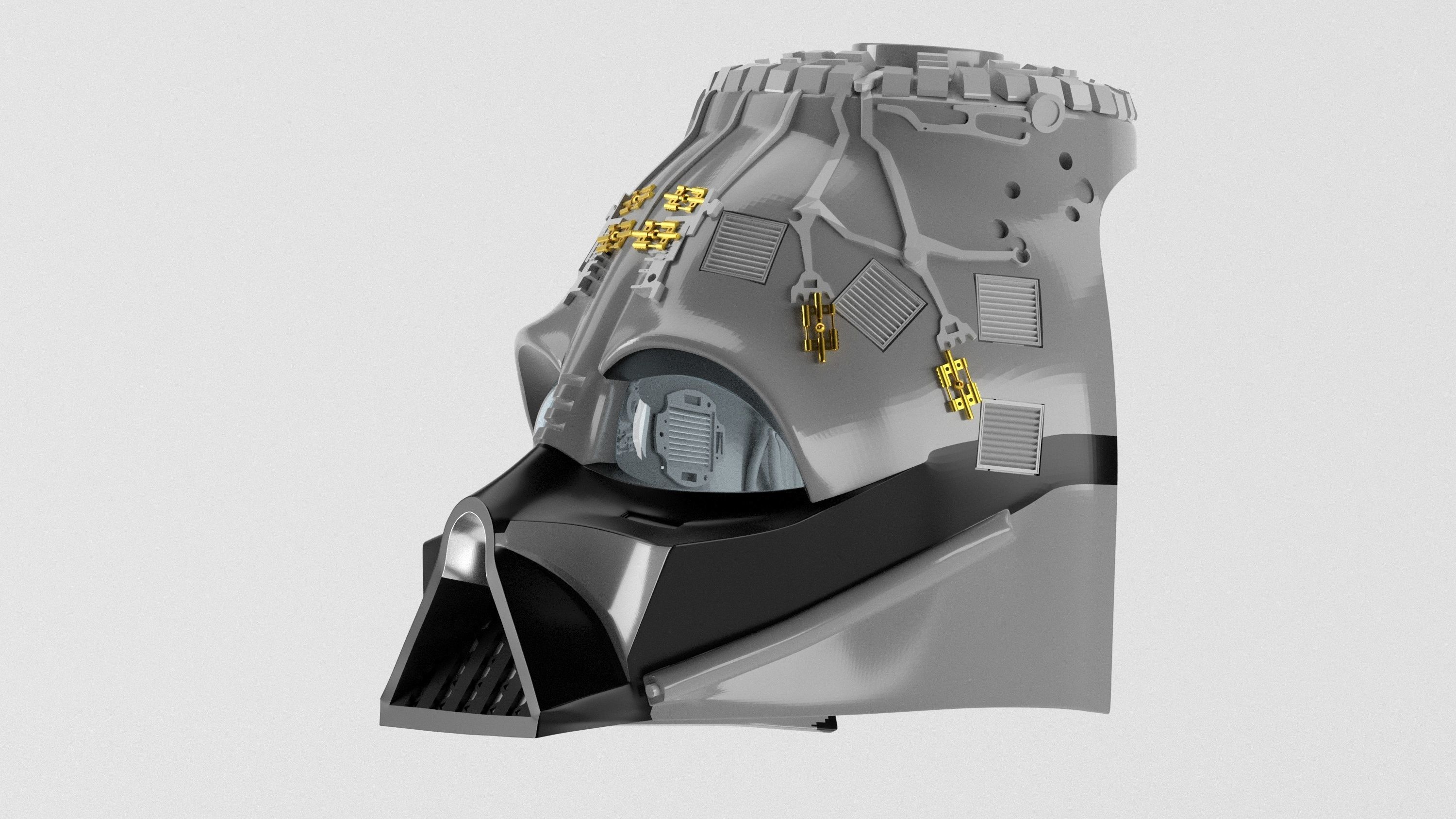 Darth Vader ep6 Helmet Reveal for 3d print 3D print model_9