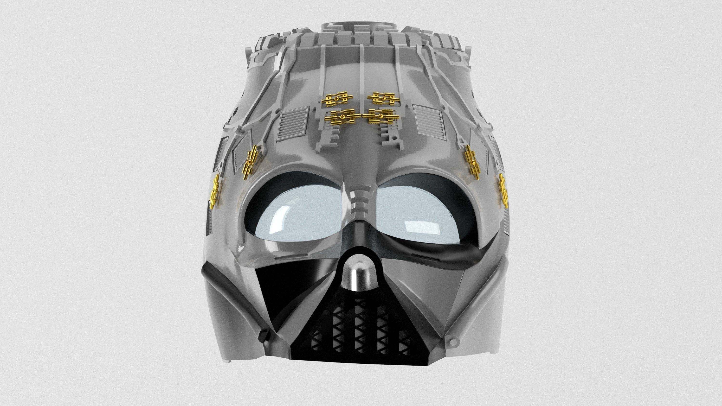 Darth Vader ep6 Helmet Reveal for 3d print 3D print model_8