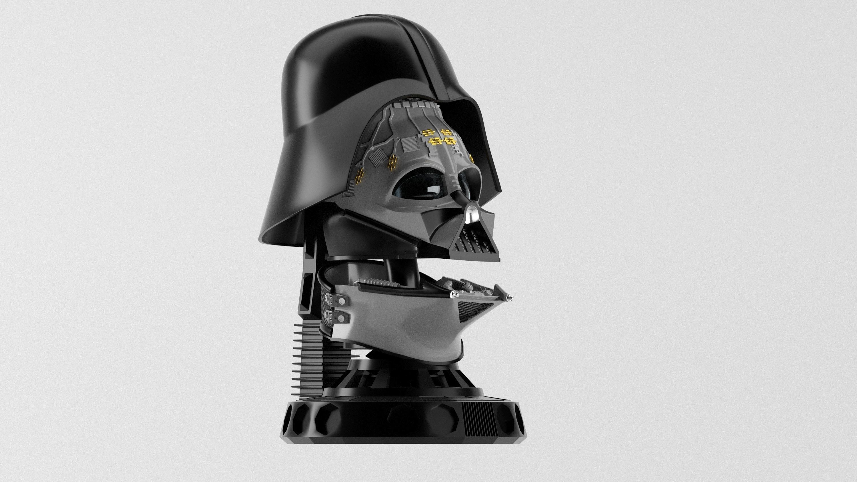 Darth Vader ep6 Helmet Reveal for 3d print 3D print model_7