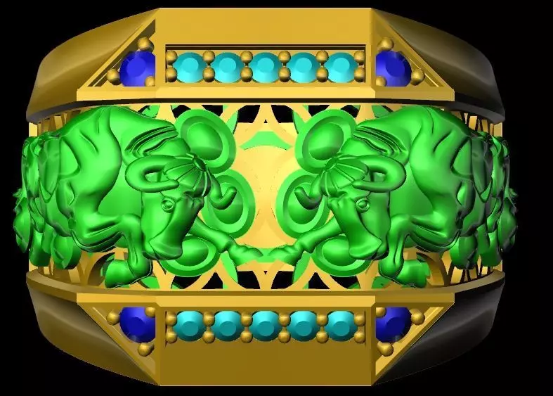 buffalo RING 3D print model_0