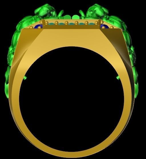 buffalo RING 3D print model_2