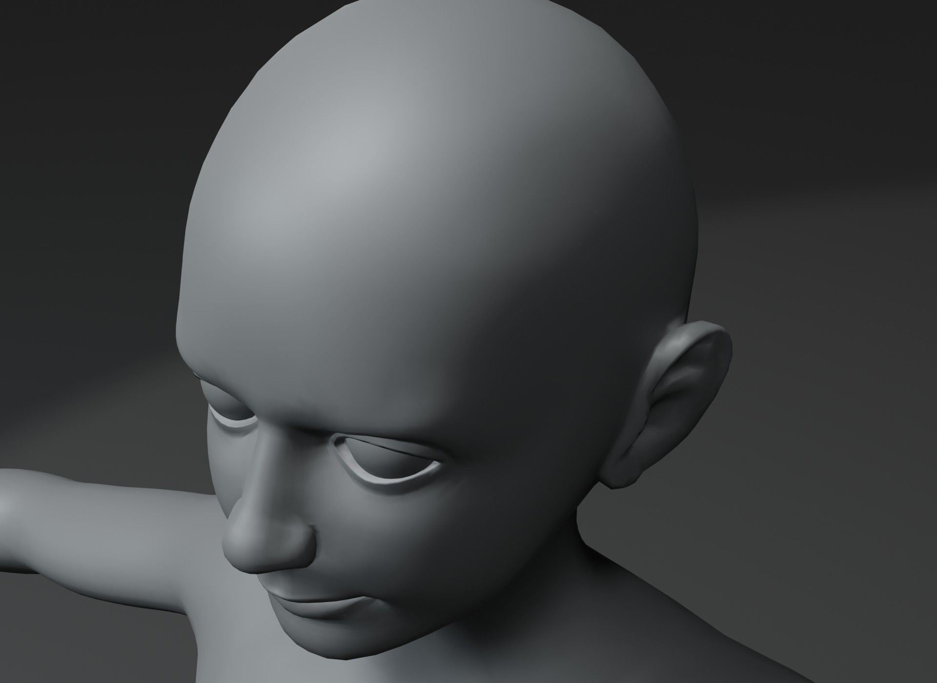 Human Body Base Mesh 3D Model Family Pack 20k Polygons 3D Model Collection_66