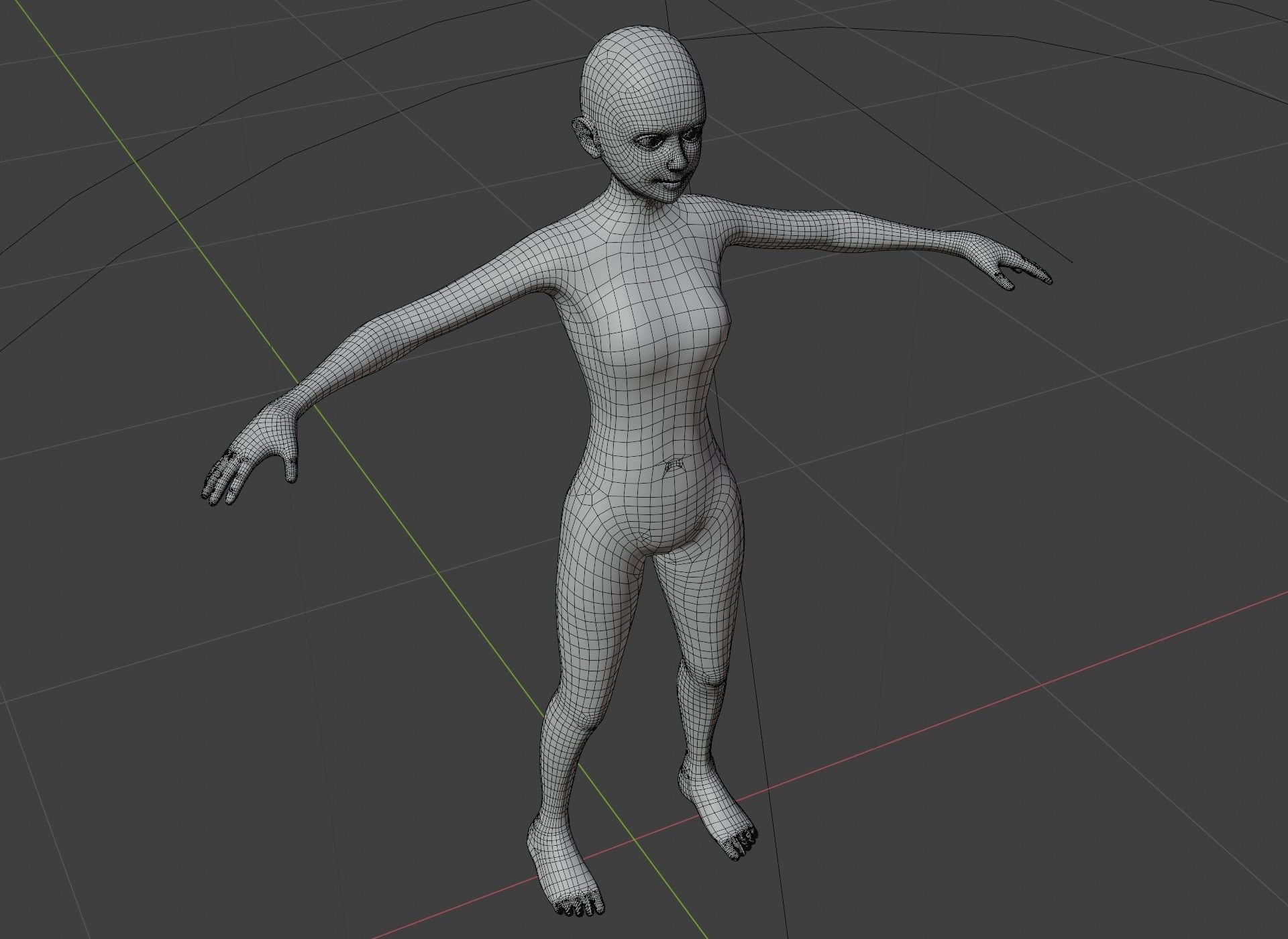 Human Body Base Mesh 3D Model Family Pack 20k Polygons 3D Model Collection_13