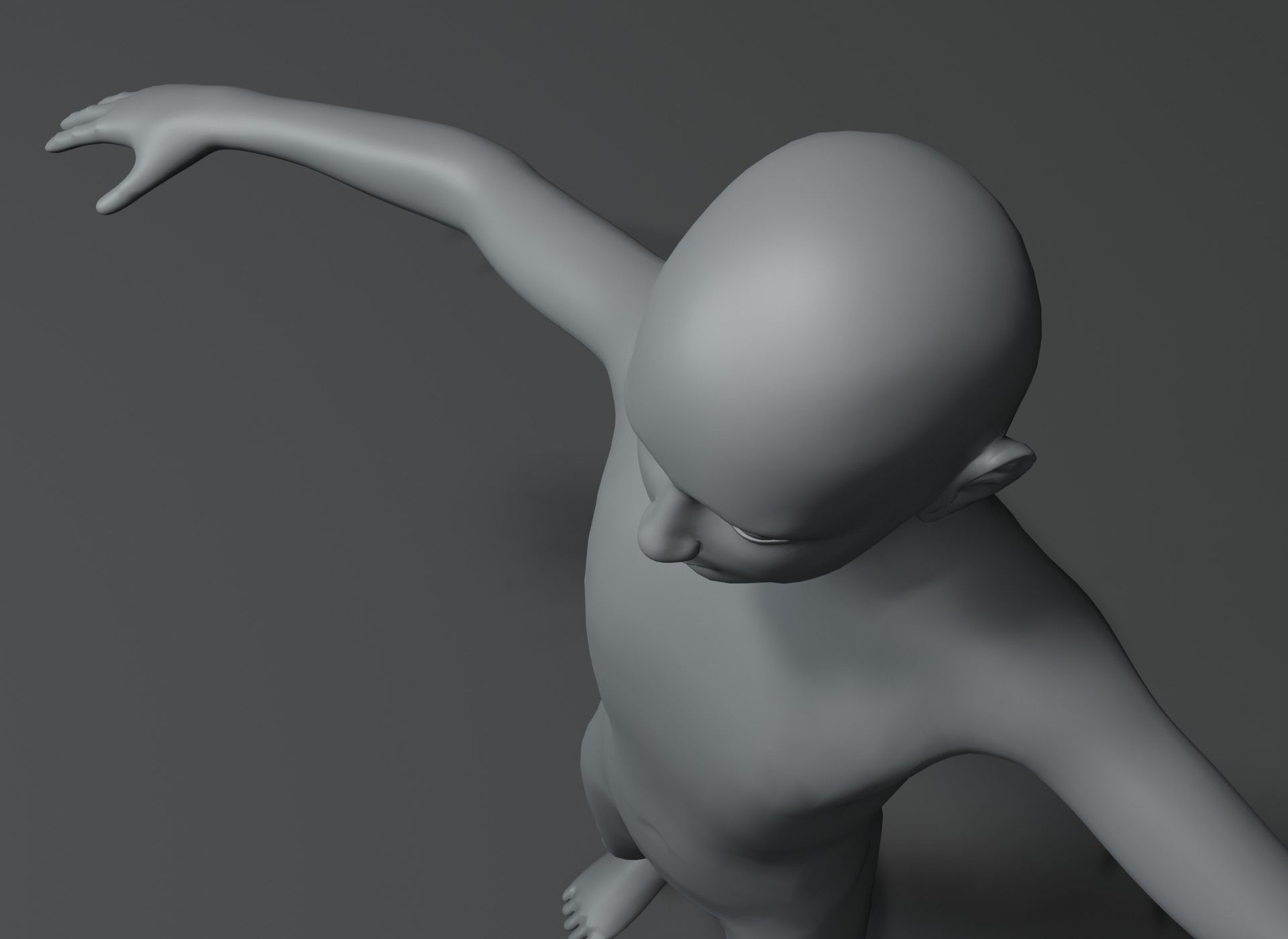 Human Body Base Mesh 3D Model Family Pack 20k Polygons 3D Model Collection_22