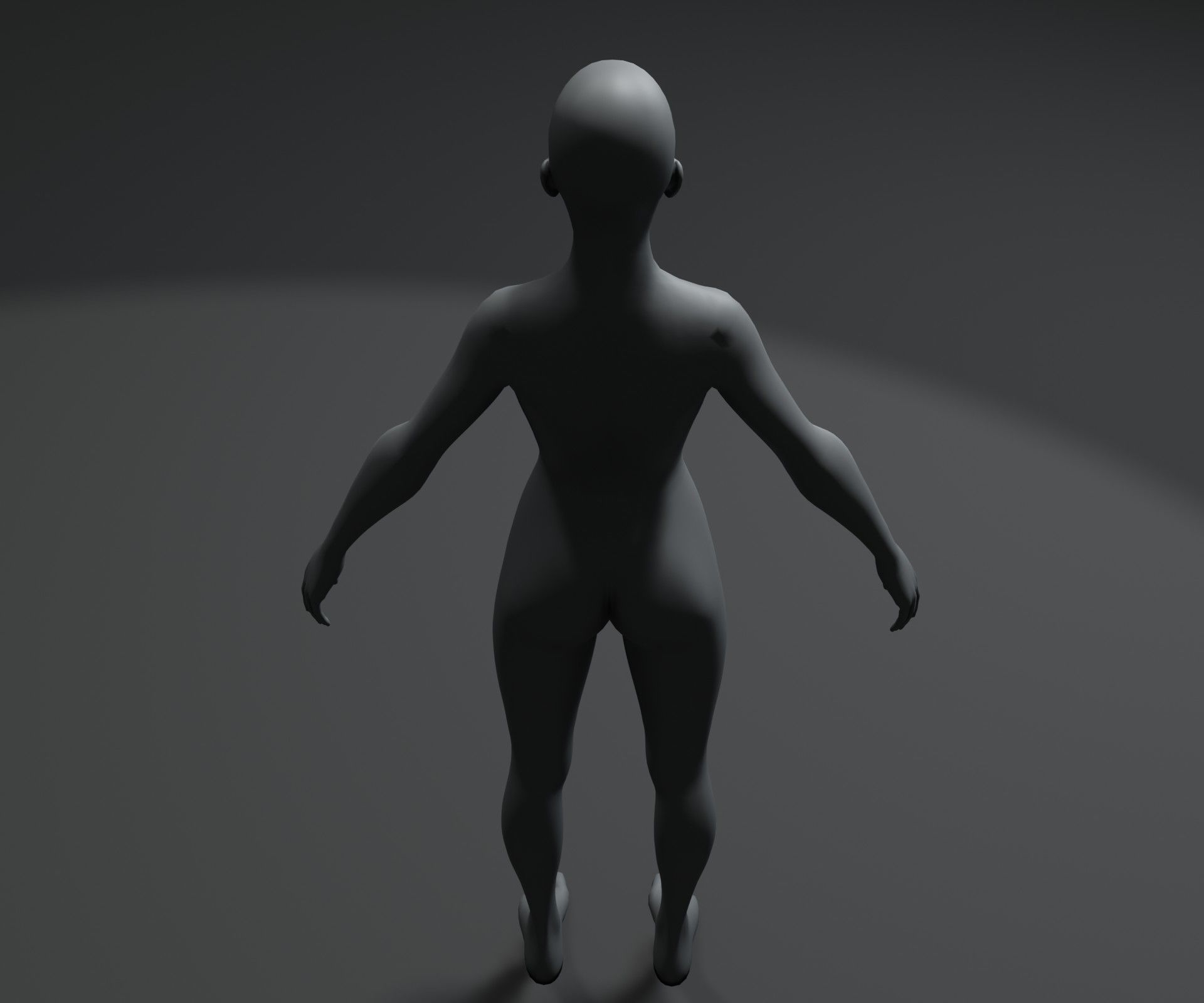 Human Body Base Mesh 3D Model Family Pack 20k Polygons 3D Model Collection_70