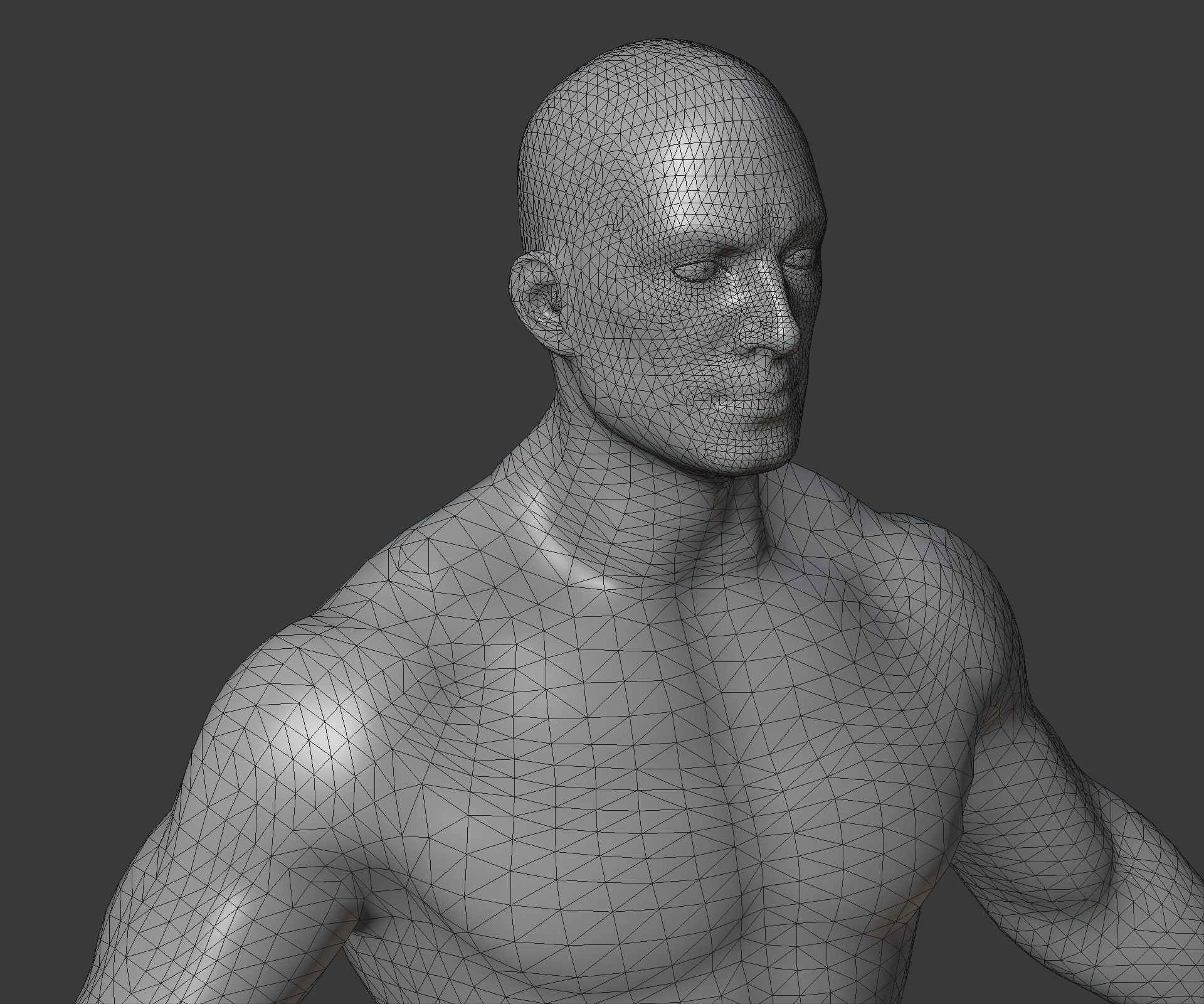 Human Body Base Mesh 3D Model Family Pack 20k Polygons 3D Model Collection_10