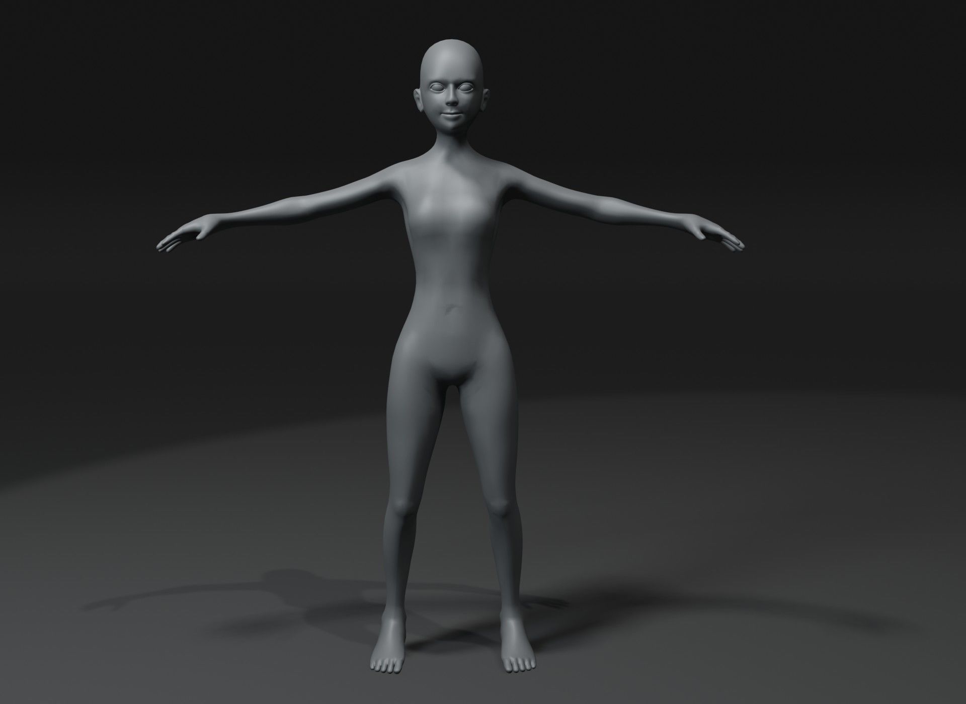 Human Body Base Mesh 3D Model Family Pack 20k Polygons 3D Model Collection_85