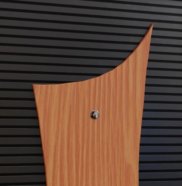 Wooden Entrance Door 3D model_8