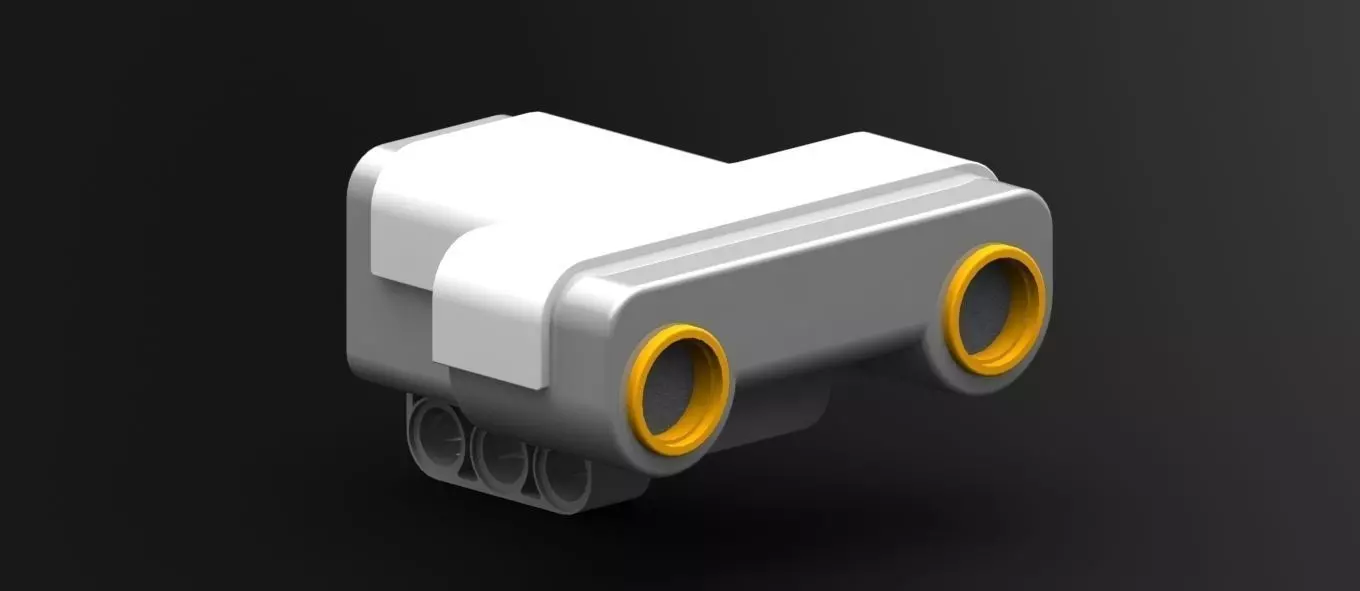 Ultrasonic Sensor Lego NXT Free 3D model_0
