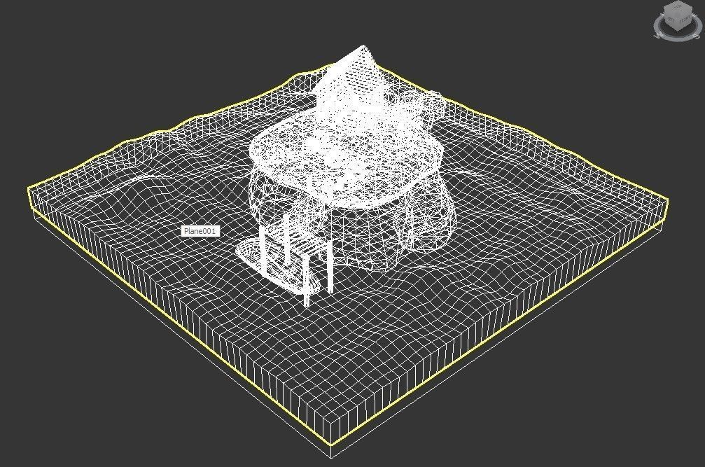 3d model of the island Low-poly 3D model_11