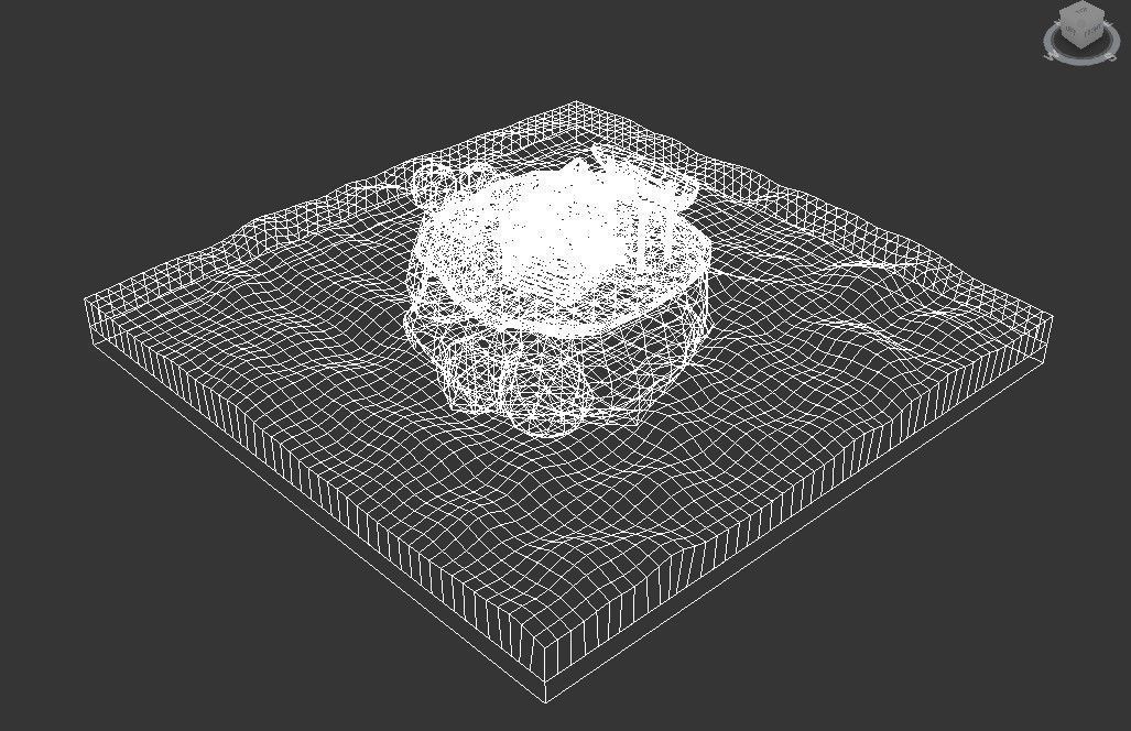 3d model of the island Low-poly 3D model_12