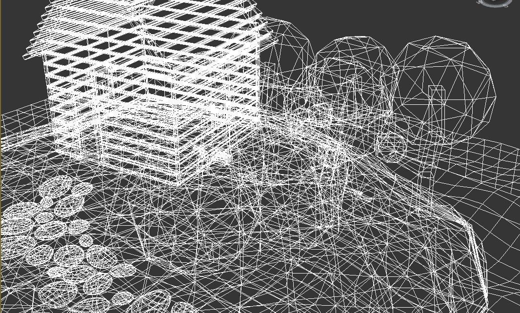 3d model of the island Low-poly 3D model_14