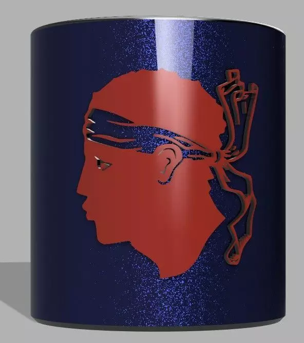 POT A CRAYONS CORSE A RELIEF 3D print model