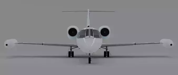 Learjet 35 Low-poly 3D model