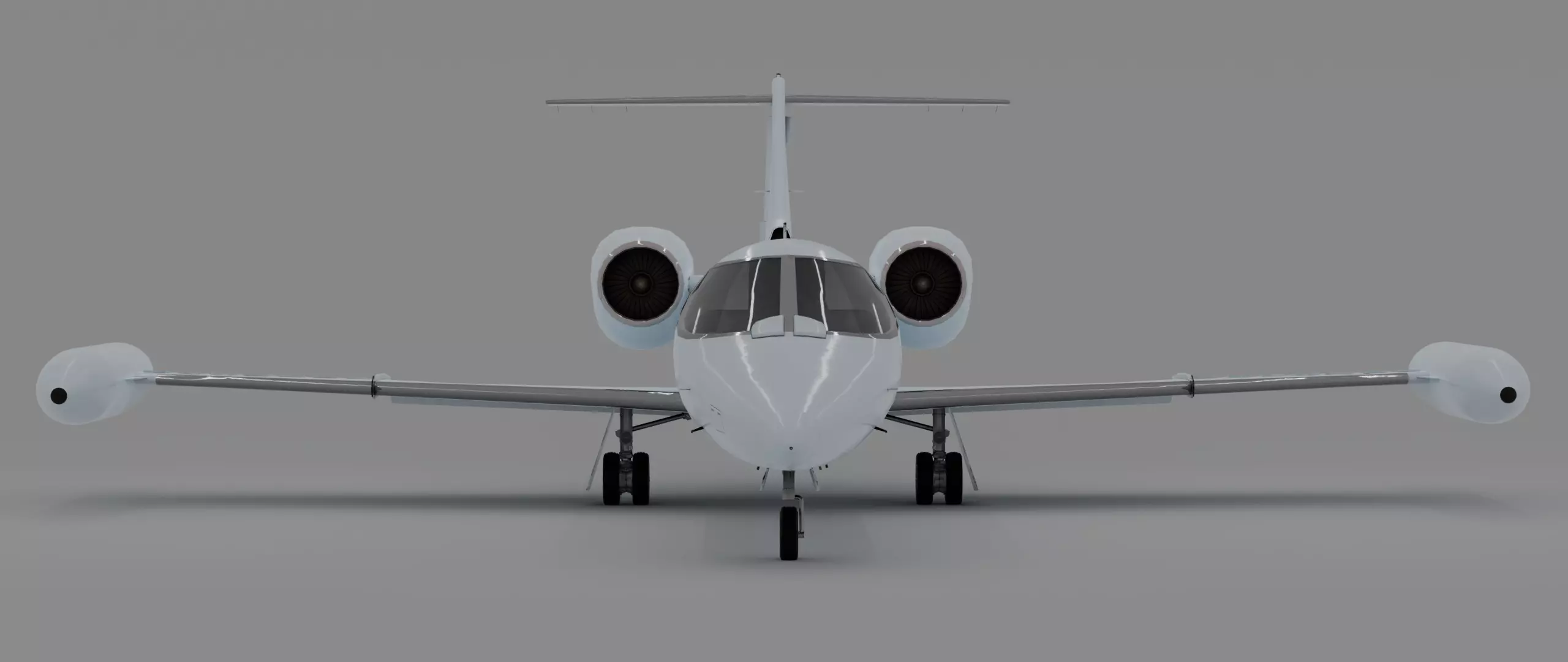 Learjet 35 Low-poly 3D model_0