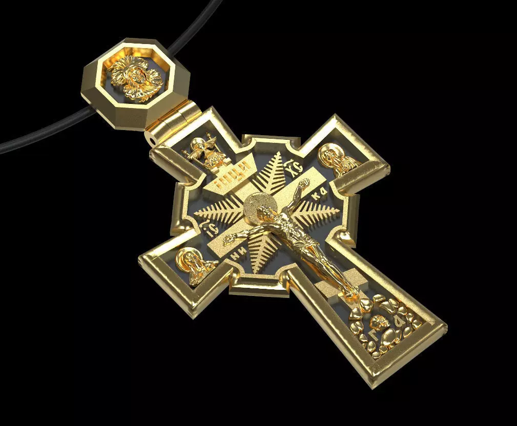 pendant cross 3D print model