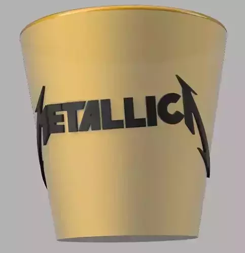 POT A CRAYONS METALLICA 3D print model