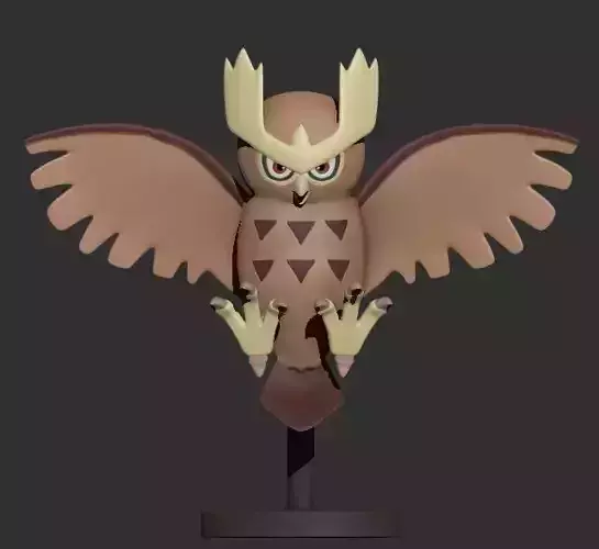 Noctowl STL pokemon owl