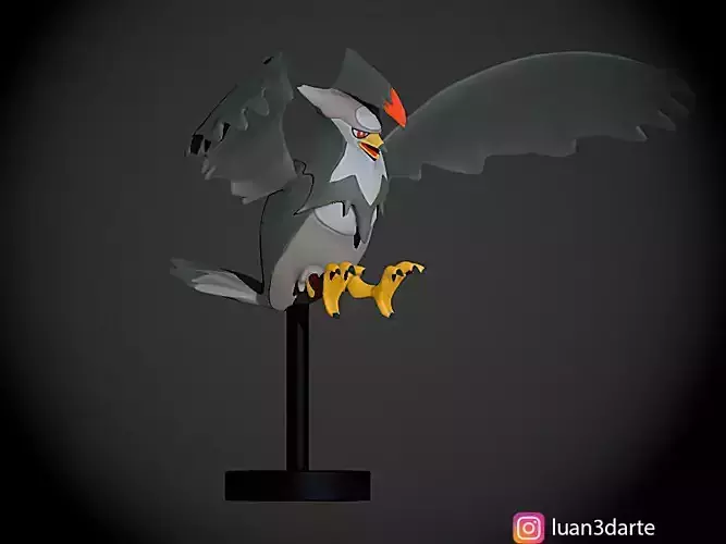 Staraptor STL flying bird 3D print model