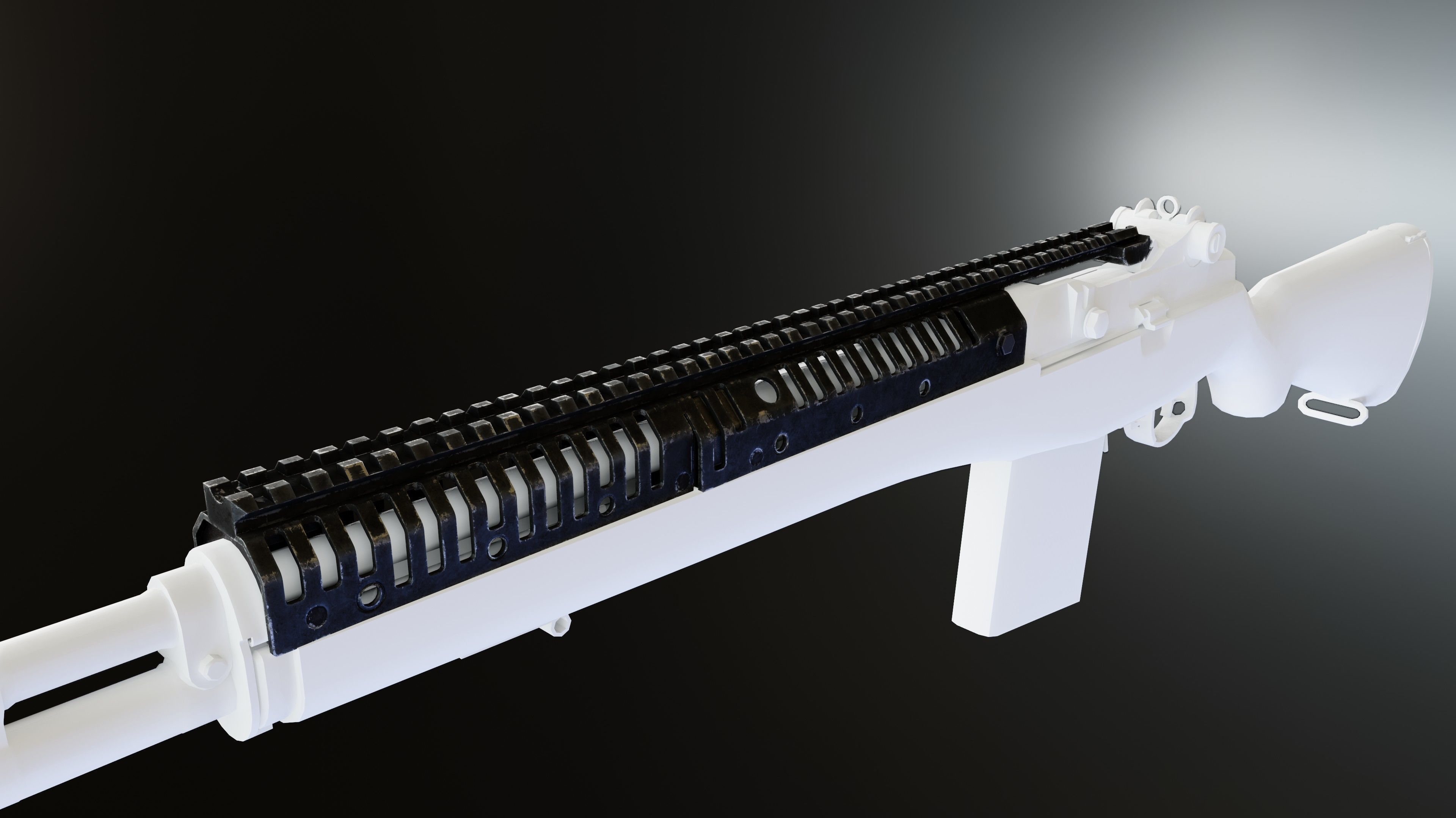 VLTOR CASV14 Rail System for M1A and M14 Low-poly 3D model_5