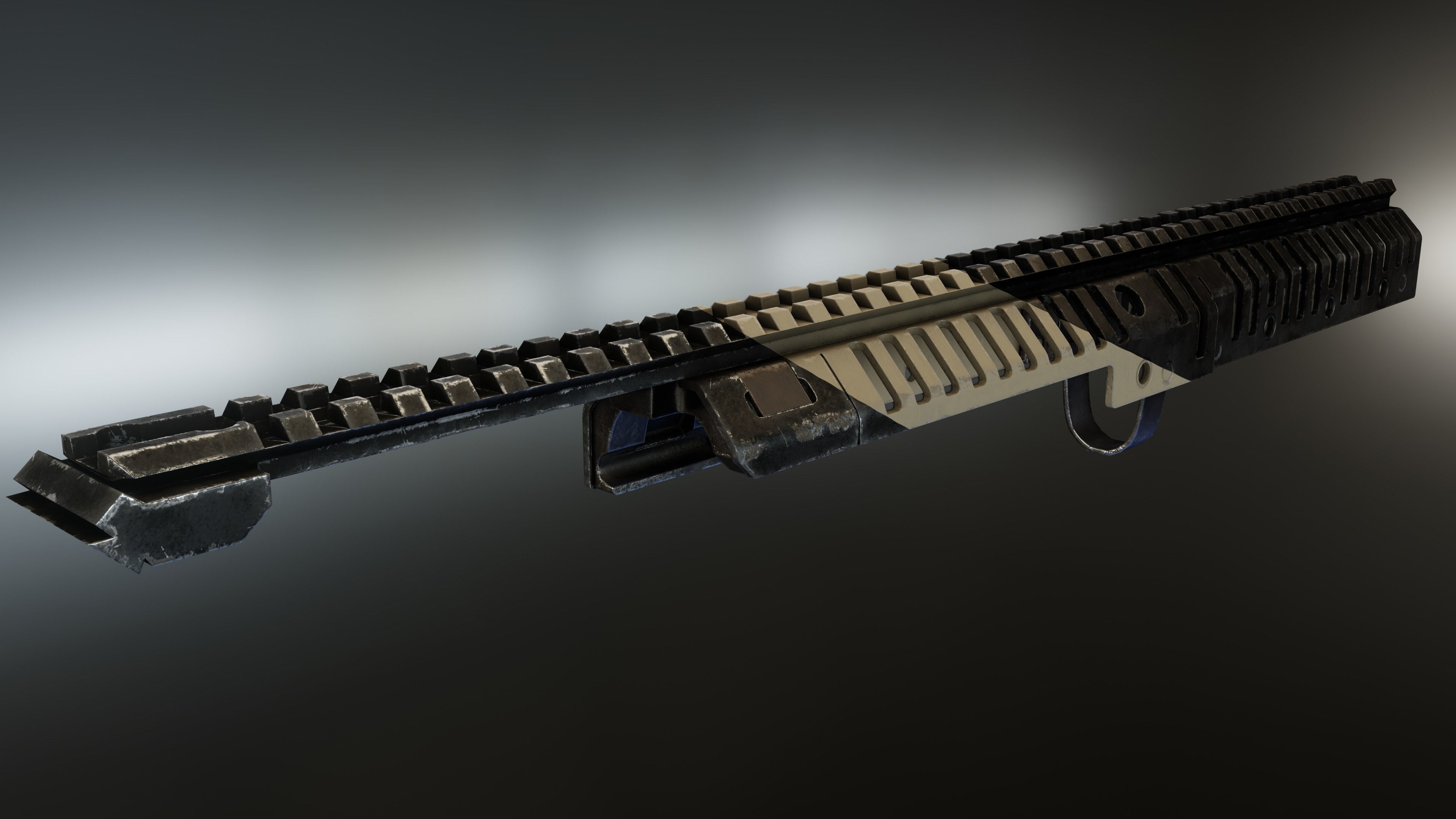 VLTOR CASV14 Rail System for M1A and M14 Low-poly 3D model_2