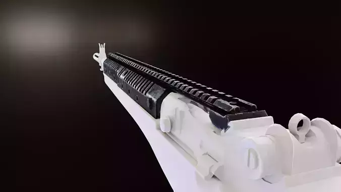 VLTOR CASV14 Rail System for M1A and M14 Low-poly 3D model