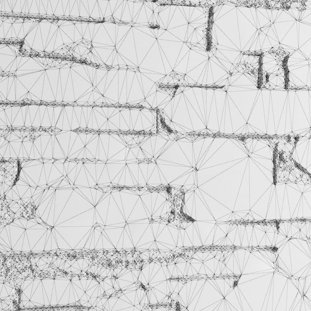 Stone slate black 3D 43 3D model_7