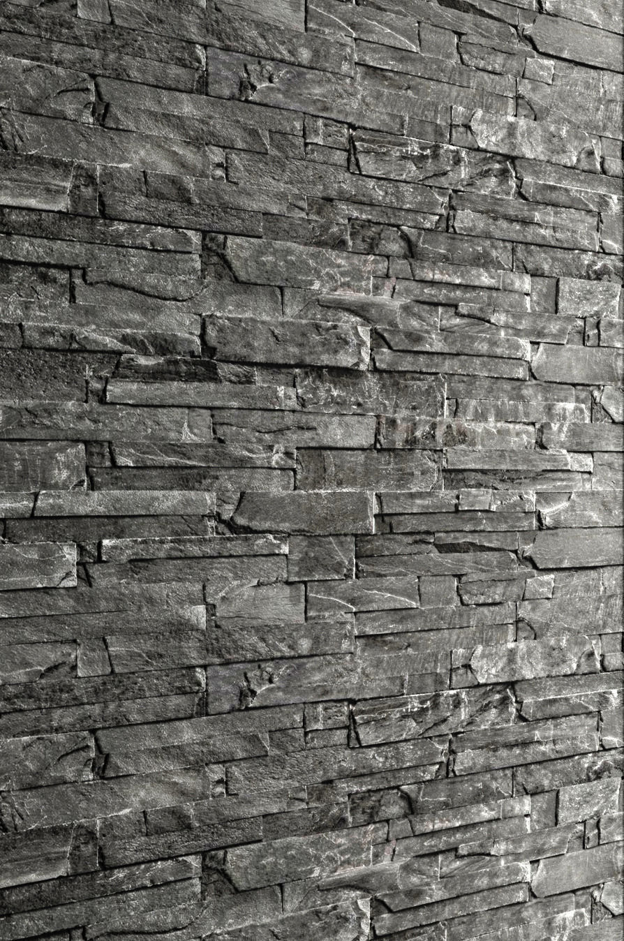 Stone slate black 3D 43 3D model_8