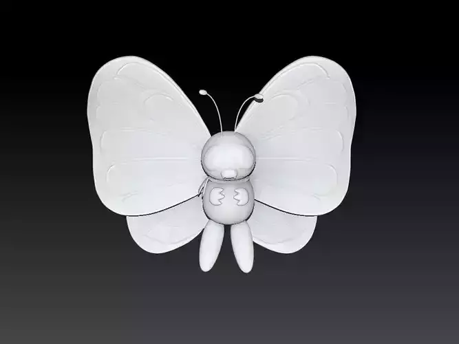 Butterfree STL butterfly 3D print model