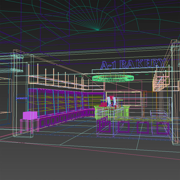 Bakery - Mall Store 3D model_7