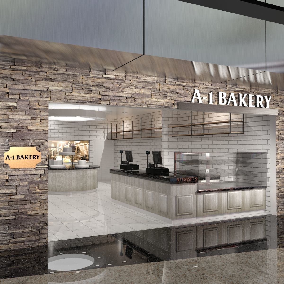 Bakery - Mall Store 3D model_1