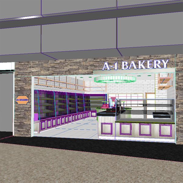 Bakery - Mall Store 3D model_6