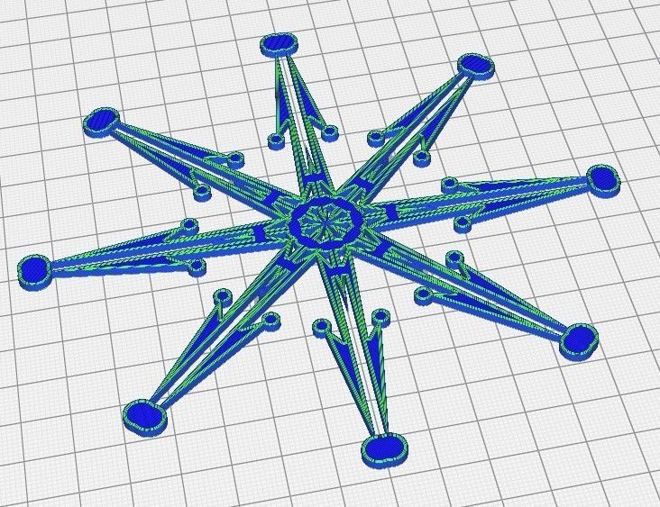 ETOILES snowflake svg 3D print model_4
