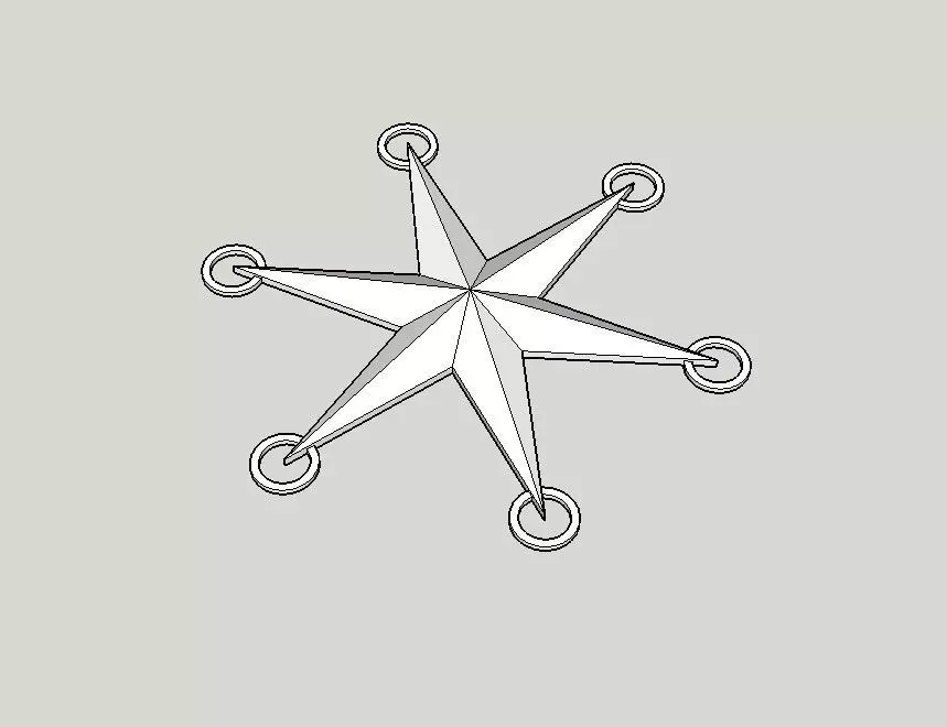 ETOILES snowflake svg 3D print model_0