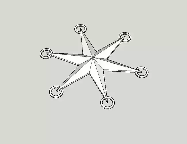 ETOILES snowflake svg 3D print model
