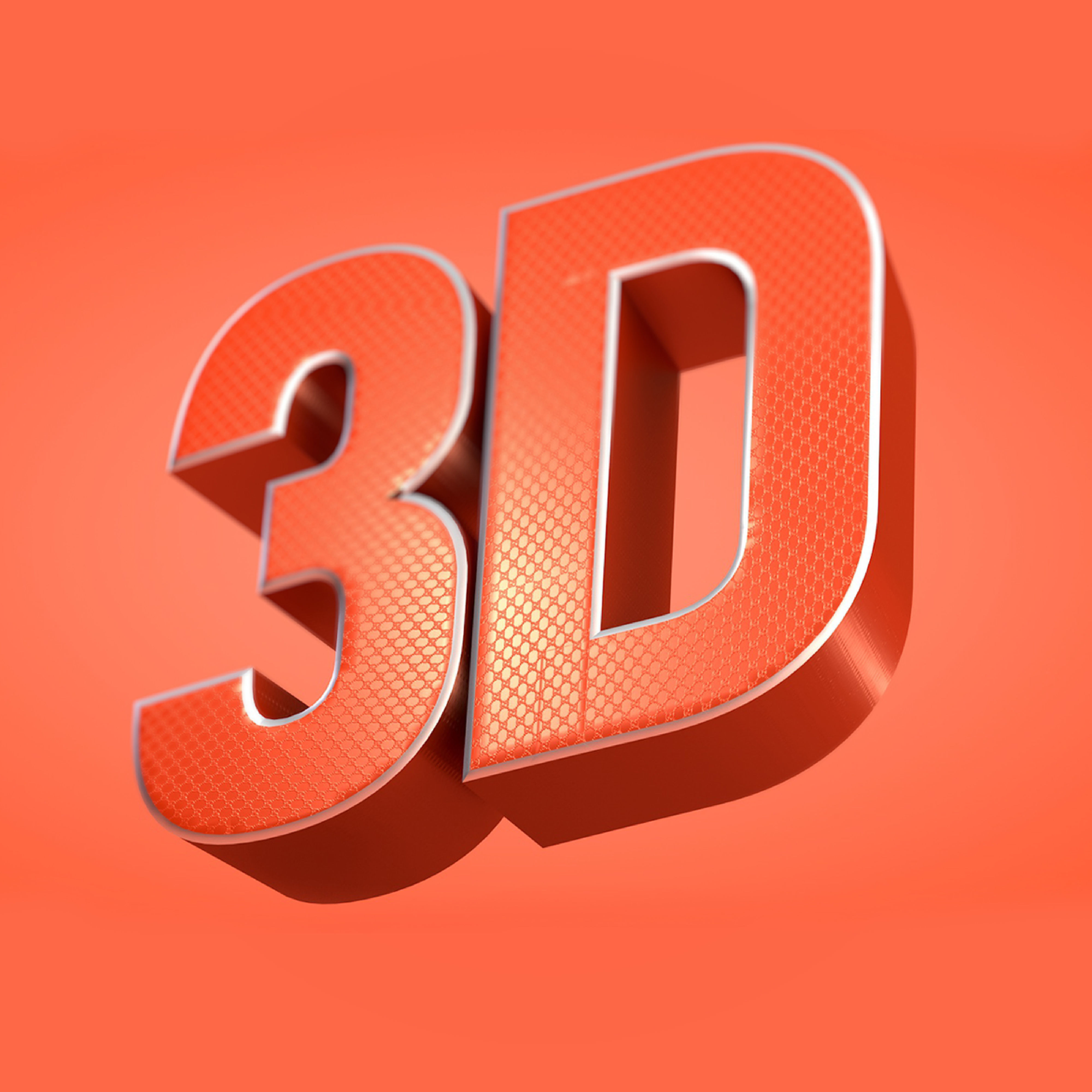 3D Title letter d Free 3D model_1