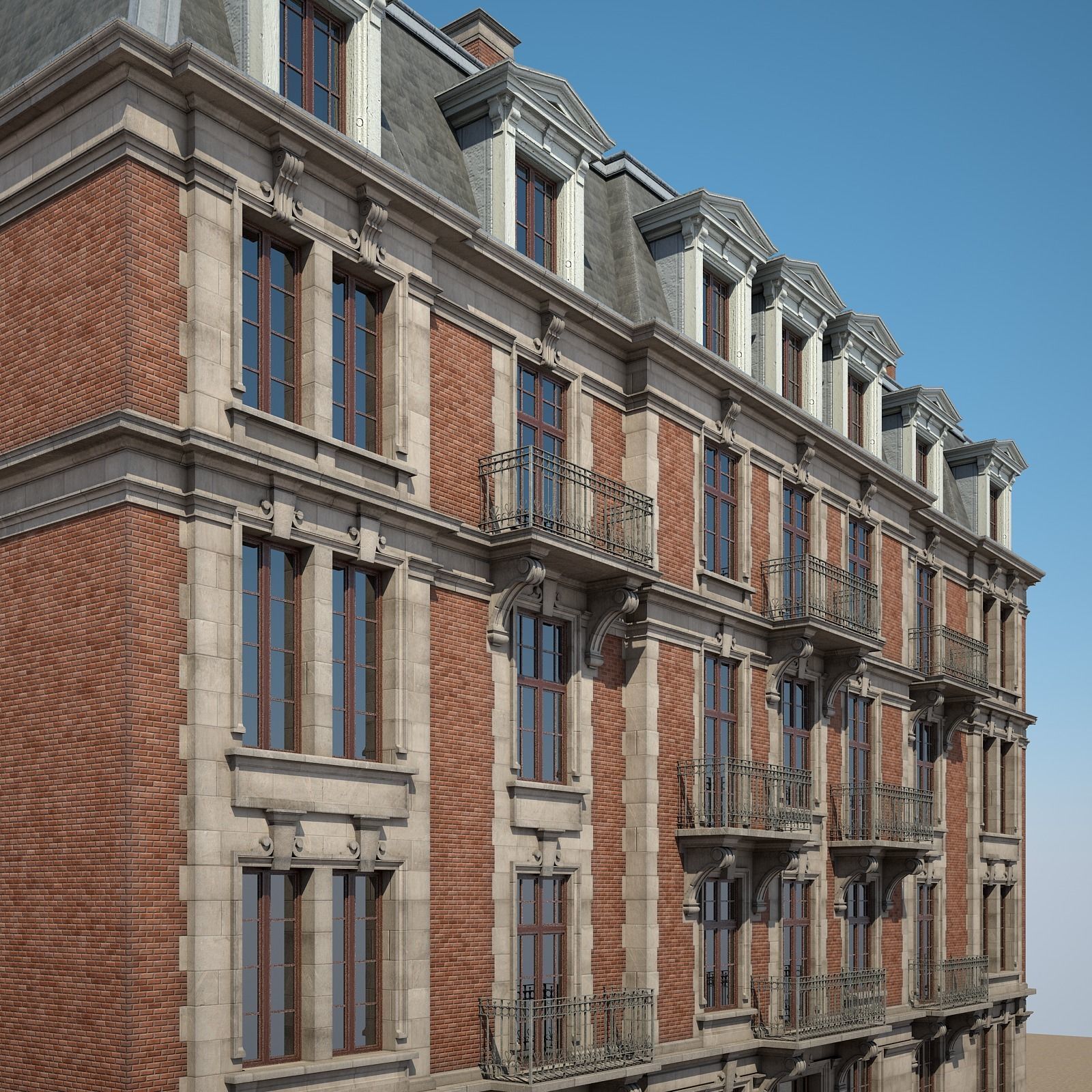 City Building 07 3D model_5