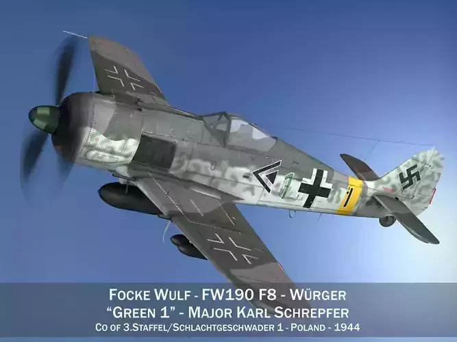 Focke Wulf - FW190 F8 - Green 1