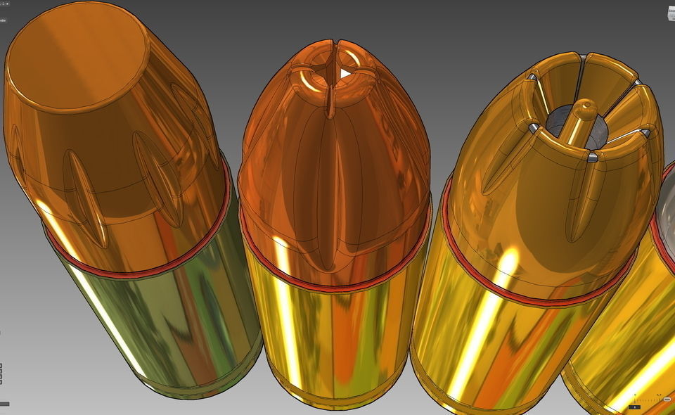 9mm boxer anvil sealer primer mix cup explosive compound braz... Free 3D model_12