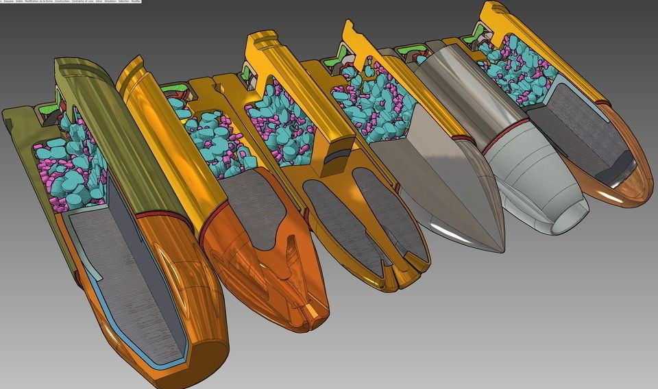 9mm boxer anvil sealer primer mix cup explosive compound braz... Free 3D model_16