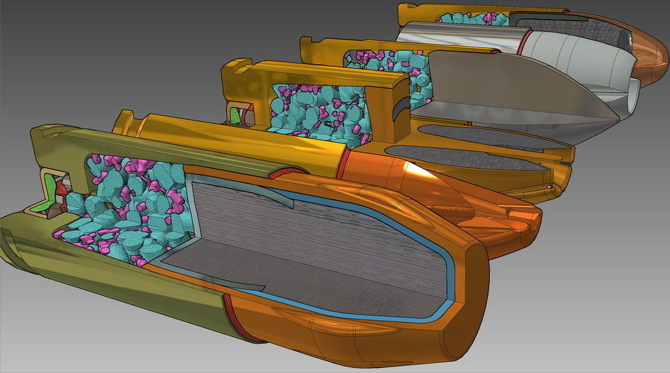 9mm boxer anvil sealer primer mix cup explosive compound braz... Free 3D model_14