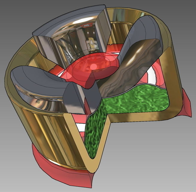 9mm boxer anvil sealer primer mix cup explosive compound braz... Free 3D model_20